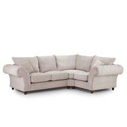 Windsor Stone Fabric Fullback Corner Sofa - RHF