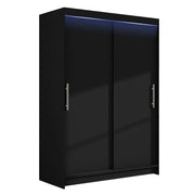 Wye I 120cm Sliding Door Wardrobe Black 