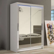 Wye VII 120cm Sliding Door Wardrobe White 