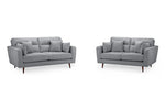 Zenith Sofa Grey 3+2 Set - 193 x 172 CM 