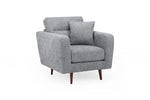 Zenith Sofa Grey Armchair - 88 CM 