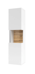 Ava 05 Tall Display Cabinet 36cm [White] - Front Image 3