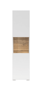 Ava 05 Tall Display Cabinet 36cm [White] - Front Image 2