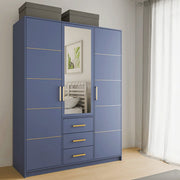 Bali | 147cm Hinged Door Wardrobe | Blue