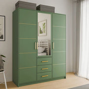 Bali | 147cm Hinged Door Wardrobe | Green