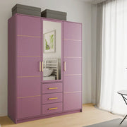 Bali | 147cm Hinged Door Wardrobe | Pink