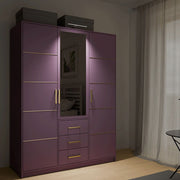 Bali | 147cm Hinged Door Wardrobe | Pink