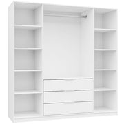 Bali | 196 cm Hinged Door Wardrobe | Pink