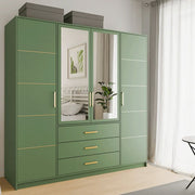 Bali | 196 cm Hinged Door Wardrobe | Green