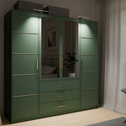 Bali | 196 cm Hinged Door Wardrobe | Green