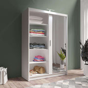 Piper 150cm Sliding Door Wardrobe White 