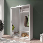 Piper 150cm Sliding Door Wardrobe White 