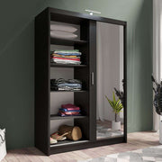 Piper 150cm Sliding Door Wardrobe Black 