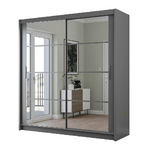 Breanna 203cm Sliding Door Wardrobe Graphite 