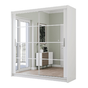 Breanna 203cm Sliding Door Wardrobe White 