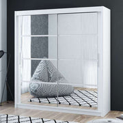 Breanna 160cm Sliding Door Wardrobe Classic White 