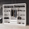Batumi | 250cm Sliding Door Wardrobe | White + Mirror