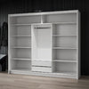 Batumi | 250cm Sliding Door Wardrobe | White + Mirror