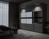 Batumi | 250cm Sliding Door Wardrobe | Graphite + Mirror