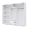 Batumi | 250cm Sliding Door Wardrobe | White + Mirror