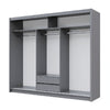 Batumi | 250cm Sliding Door Wardrobe | Graphite + Mirror