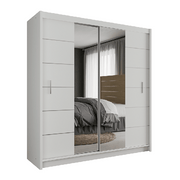 Lathen 203cm Sliding Door Wardrobe White 