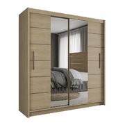 Lathen 203cm Sliding Door Wardrobe Oak Sonoma 