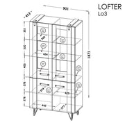Lofter LO3 Display Cabinet 90cm