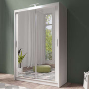 Piper 150cm Sliding Door Wardrobe White 