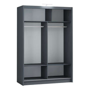 Piper 150cm Sliding Door Wardrobe Graphite 