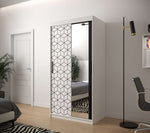 Farah 100cm Sliding Door Wardrobe White 