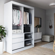 Haidar | 140cm Sliding Door Wardrobe | White