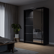 Mersey 150cm Sliding Door Wardrobe Black 