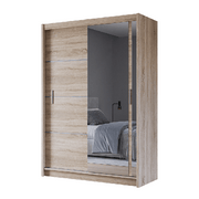 Mersey 150cm Sliding Door Wardrobe Sonoma 