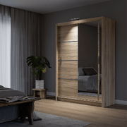Mersey 150cm Sliding Door Wardrobe Sonoma 
