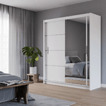 Mersey 180cm Sliding Door Wardrobe White 