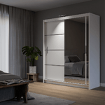 Mersey 180cm Sliding Door Wardrobe White 