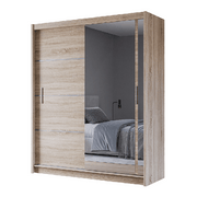 Mersey 180cm Sliding Door Wardrobe Sonoma 