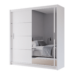 Mersey 203cm Sliding Door Wardrobe White 