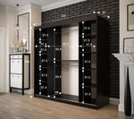 Tilburg II Sliding Door Wardrobe 200cm - Product Dimensions