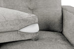 Archie Sofa - Grey Fabric Armchair - 87 CM 