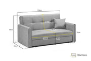 Viva Sofabed - Grey 2 Seater - 153 CM 
