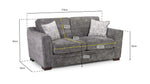 Calla Sofa - Grey 2 Seater 