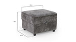 Calla Footstool - Grey - 64 CM 