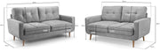 Aurora Sofa - Grey 3+2 Set - 182 cm x 156 cm 