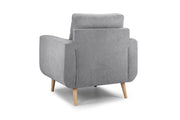 Aurora Sofa - Grey Armchair - 88 cm 