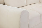 Lazur Sofabed - Cream Universal Corner - 253 x 173 CM 