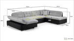 Orzo Sofabed - Grey Right Hand Facing U Shape Corner 