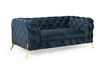 Bexley Chesterfield Sofa - Deep Ocean 2 Seater 