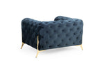 Bexley Chesterfield Sofa - Deep Ocean Armchair 